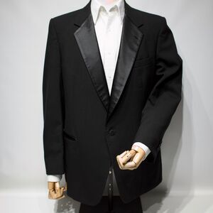 Vintage Christian Dior Monsieur Tuxedo Dinner Jacket Made in USA Men Size 43R